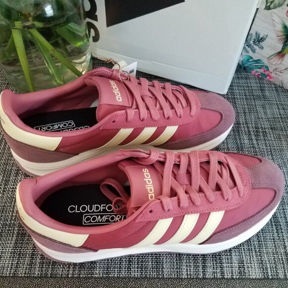 adidas Run 70s 2.0 Nylon/Suede Active Sport Gym Trainer~IH8598~Wonder Red/Yellow - Picture 6 of 11